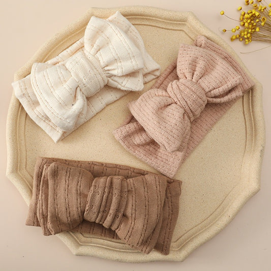 Cute Bowknot Cotton Elastic Baby Hair Band a5d163ff 719c 4295 9888 5ecfc29a4678
