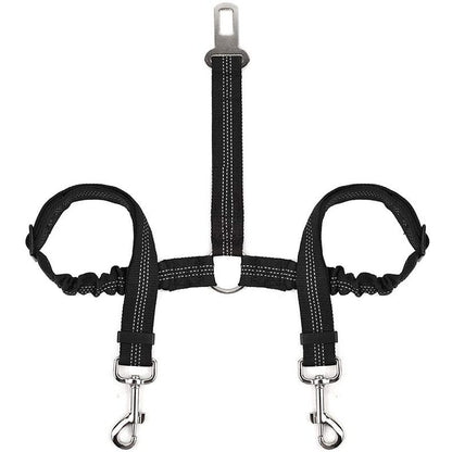 Pet Car Seat Belt Double-ended Traction Rope One For Two a5d3b9ca e155 403a b83d 5e91b49897c3