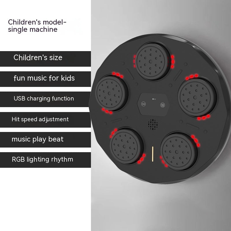 Children's Music Boxing Machine Blue Light Hitting Reaction Boxing Target Intelligent Electronic Wall Target a60356b7 f741 41
