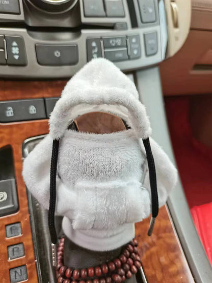 Velvet Car Gear Handle Sleeve Handle Decorative Knob Hoodie Handbrake Cover Hoodie a605de15 c8e9 49b1 afd7 cce3e2f5e99e