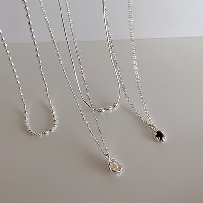Irregular Zircon Pearl Metal Pendant For Women a605f23b 129c 43f9 b63c 5c6d73d4727d