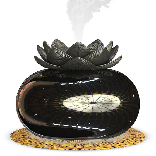 New Lotus Aromatherapy Humidifier USB Replenishing Water a6178f16 d6a8 487a a1de 55011dae1df4