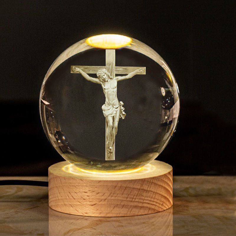 Creative Glow Crystal Cross Church Office Desk Surface Panel Ornaments a62c001c a263 4c81 881b 54b1d488f03e