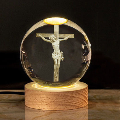 Creative Glow Crystal Cross Church Office Desk Surface Panel Ornaments a62c001c a263 4c81 881b 54b1d488f03e