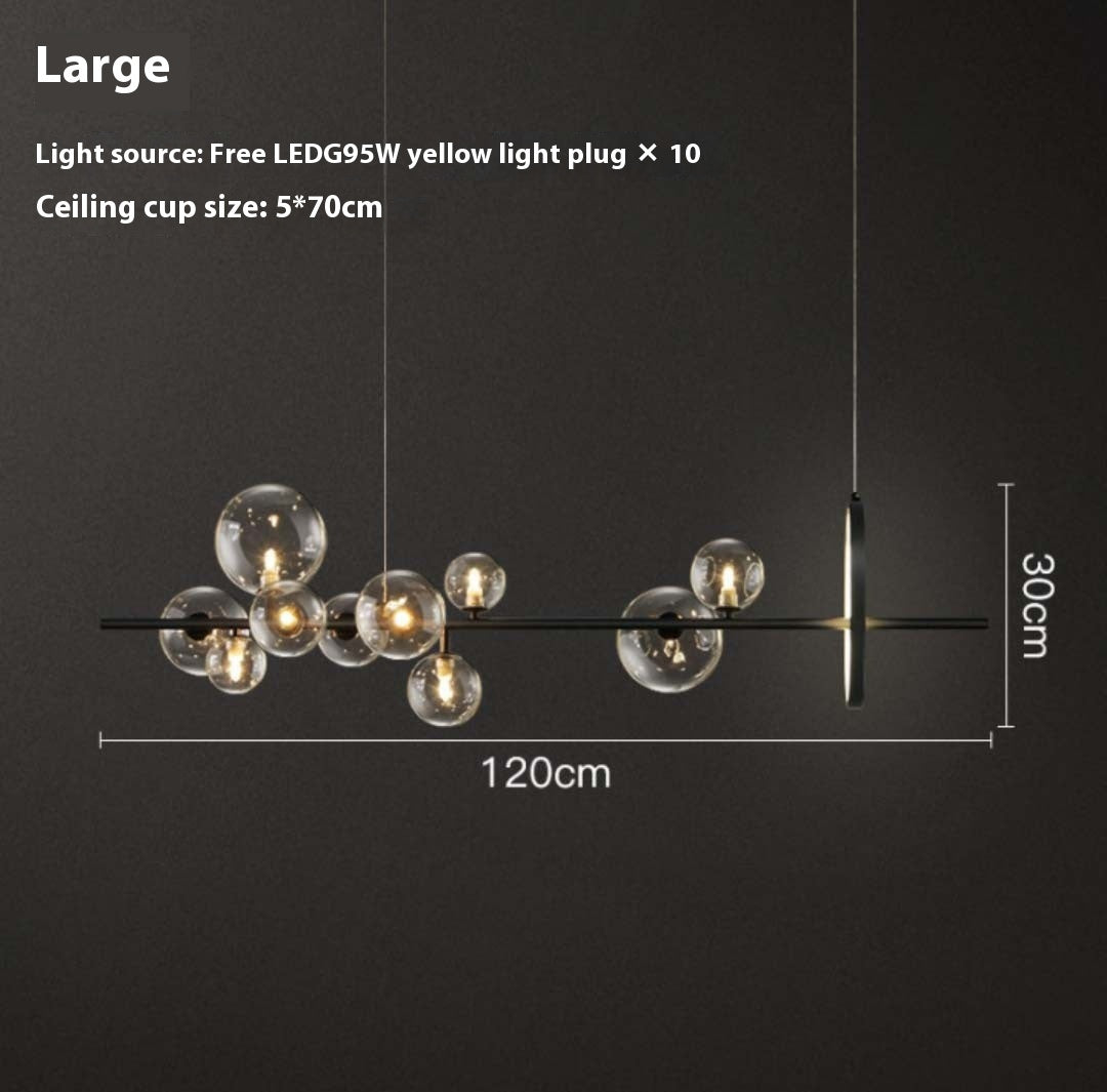 Modern Minimalist Bedroom Glass Bubble Ball Chandelier a632c153 39fc 4b06 b486 ee503e686667 trans