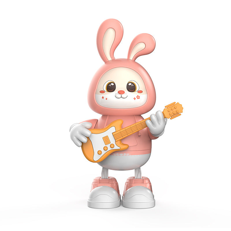 Electric Adorable Rabbit Guitarist Rabbit Coax Light Music Singing Dancing Children's Toy a6360d5f abdd 4fcd 9e91 884d261d8fb