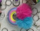 Woven Rainbow A Little Cloud Fur Ball Car Key Ring a63eca33 12d2 442e 852b 8316eebe20d6