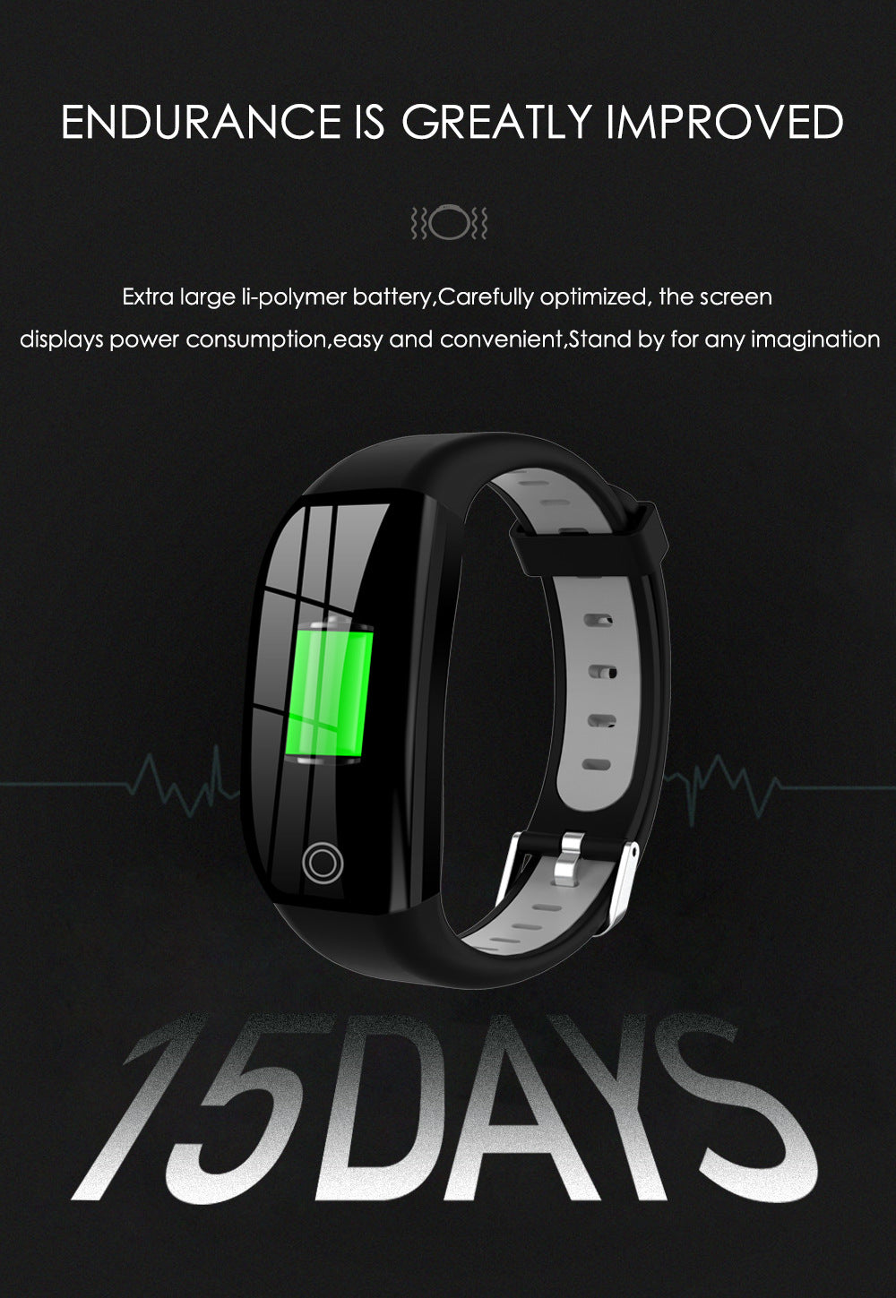 Цветной экран F21 Smart Bracelet Monitor Sleep
