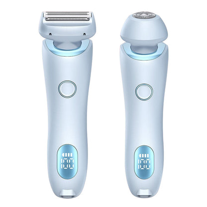 2 In 1 Hair Removal Epilator USB Rechargeable Trimmer Women Body Razor Face Leg Armpit Bikini Hand Pubic Shaver Hair Remover - HD Wireless Product #6