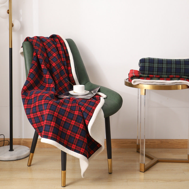 Blanket Lambswool Plaid Plain Cover Blanket Nap Blanket Nap Blanket a6757988 174e 4233 aee7 add10cba5e8e