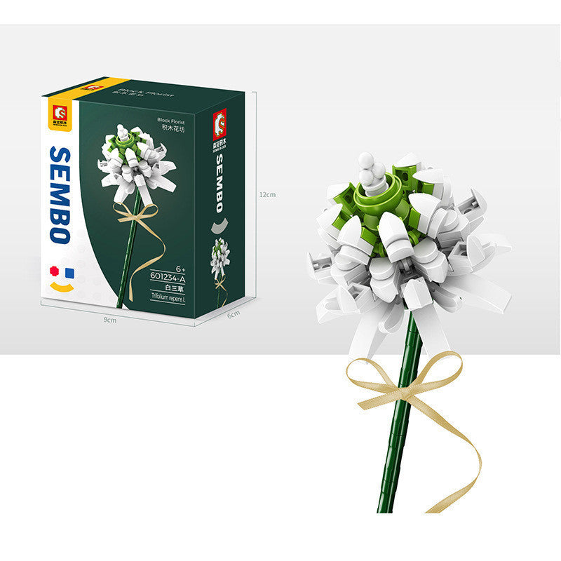 Bouquet Assembled Puzzle Building Block Toy a68b19ad dab7 47b2 aeab b053db59ce70