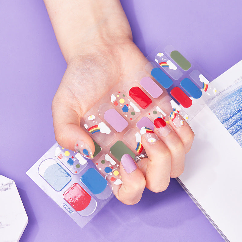 Nail Stickers Full Stickers Rainbow Cute Nail Stickers a69cdfc5 aef2 43ef b760 e21c8308484d