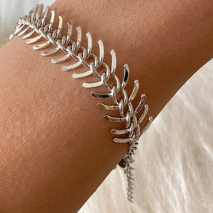 Personality Thick Fishbone Chain Bracelet a6a3d06e 4c9b 45a1 9b95 d2a98f6bdf86