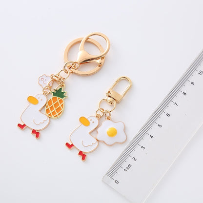 Pineapple Fried Egg Duck Car Key Ring a6a61928 d49a 48e9 ad96 9af6b3253808