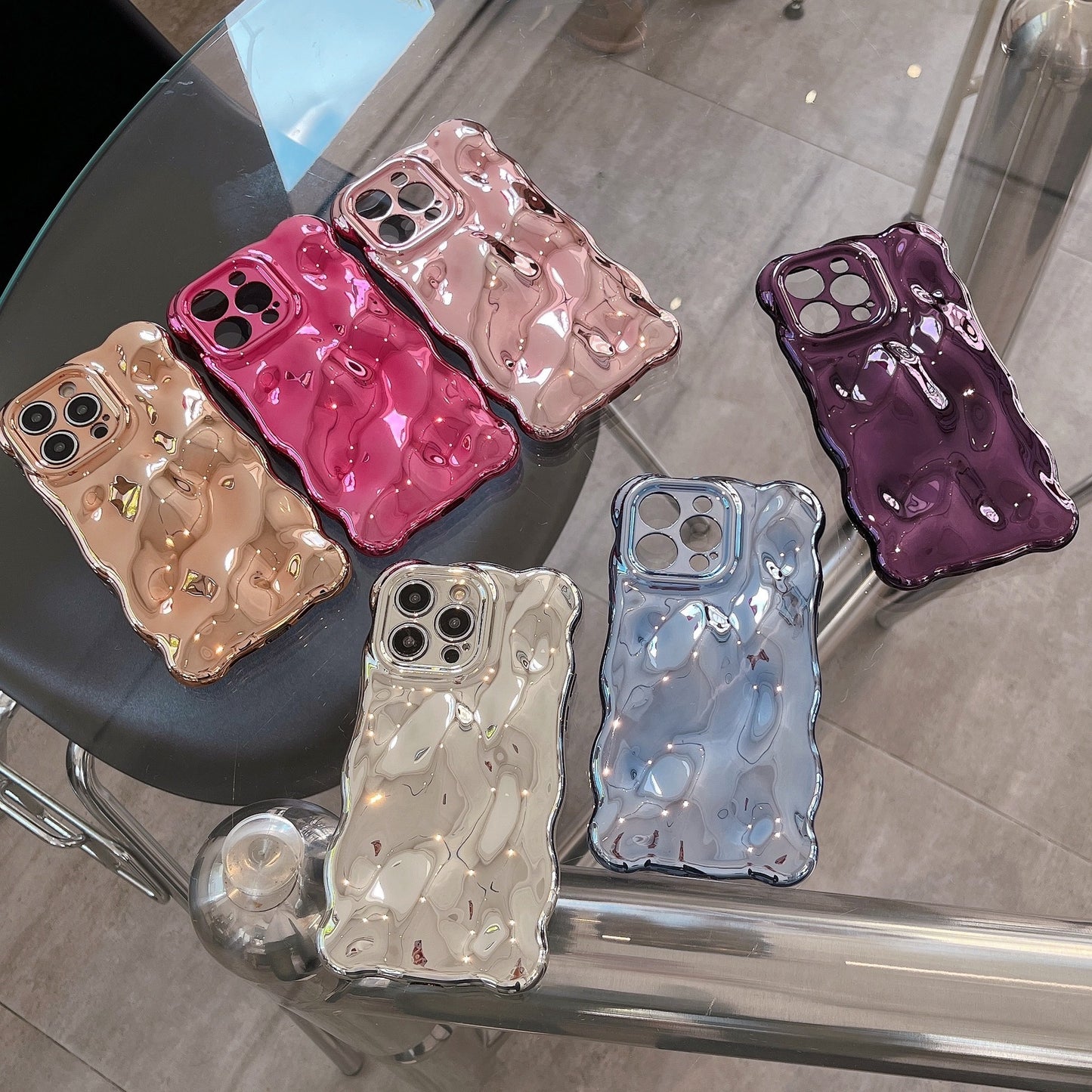 Pure Color Bubble Shell Electroplating Advanced Sense - 图片 3