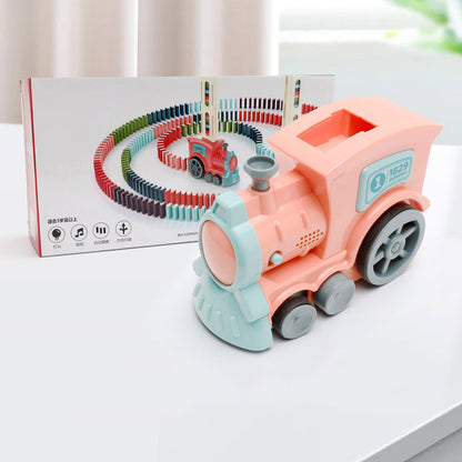 Domino Train Toys Baby Toys Car Puzzle Automatic Release Licensing Electric Building Blocks Train Toy a6ab18ff 209e 456d ae59