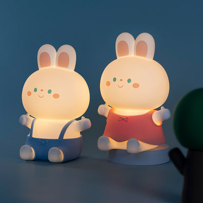 Rabbit Silicone Lamp USB Charging Dimming Timing Colorful Light Children's Birthday Gifts Led Small Night Lamp a6bf2fca 8dac 
