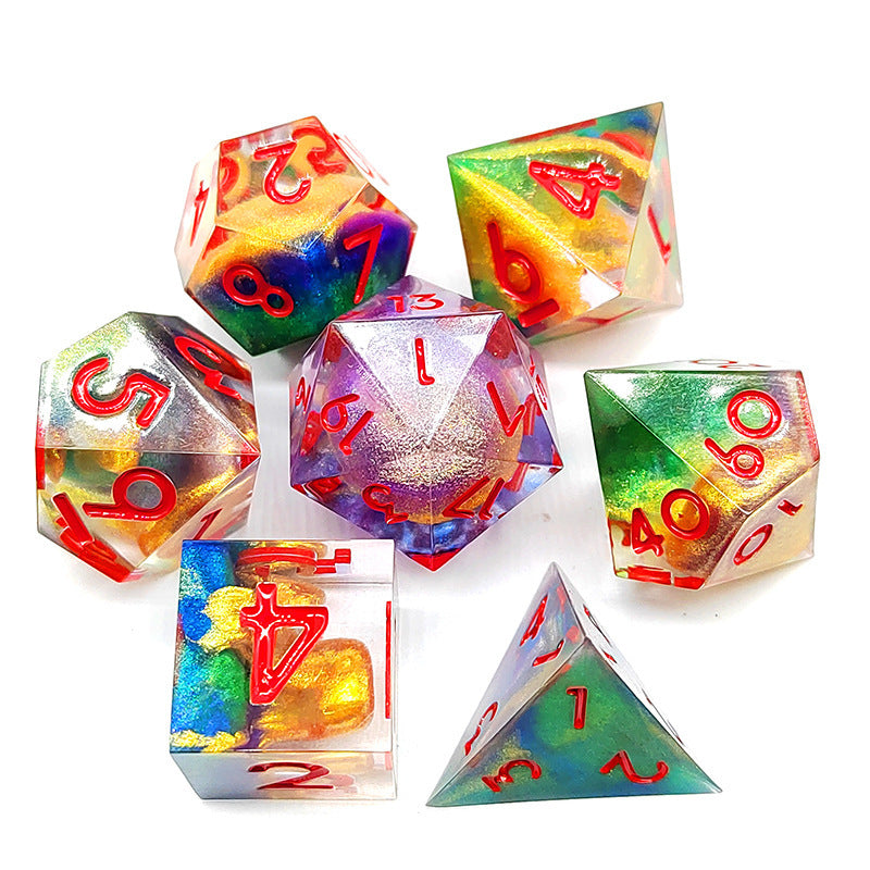 The New Pointed Resin Dragon Eye Can Rotate DND Game Dice a6d36782 d145 4613 b6f1 90d5e7086599