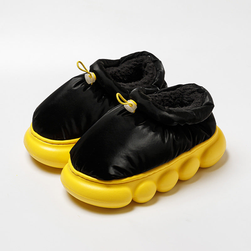 Fleece-lined Couple Household Outer Wear Thick Bottom Non-slip Waterproof Cotton Shoes a6da9a0d 9a32 4e0b ade3 7d24352757c8 1