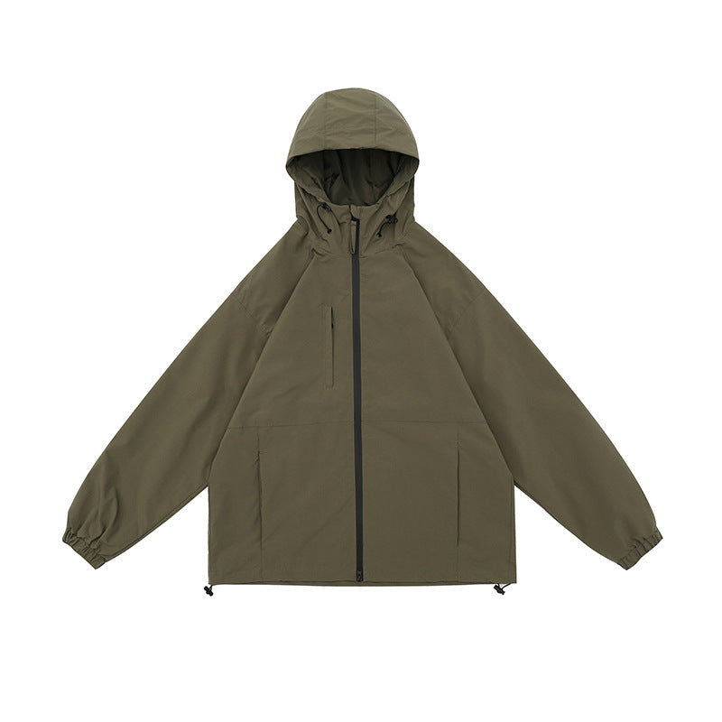 Men's And Women's Fashion Simple Outdoor Sports Shell Jacket a6ddc7ad d489 4b40 8048 f333ace8363e