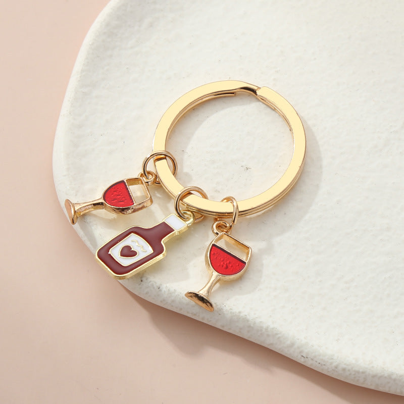 Wine Beer Drip Oil Keychain Pendant a6e9584d 2faa 41e8 babe 229655285012
