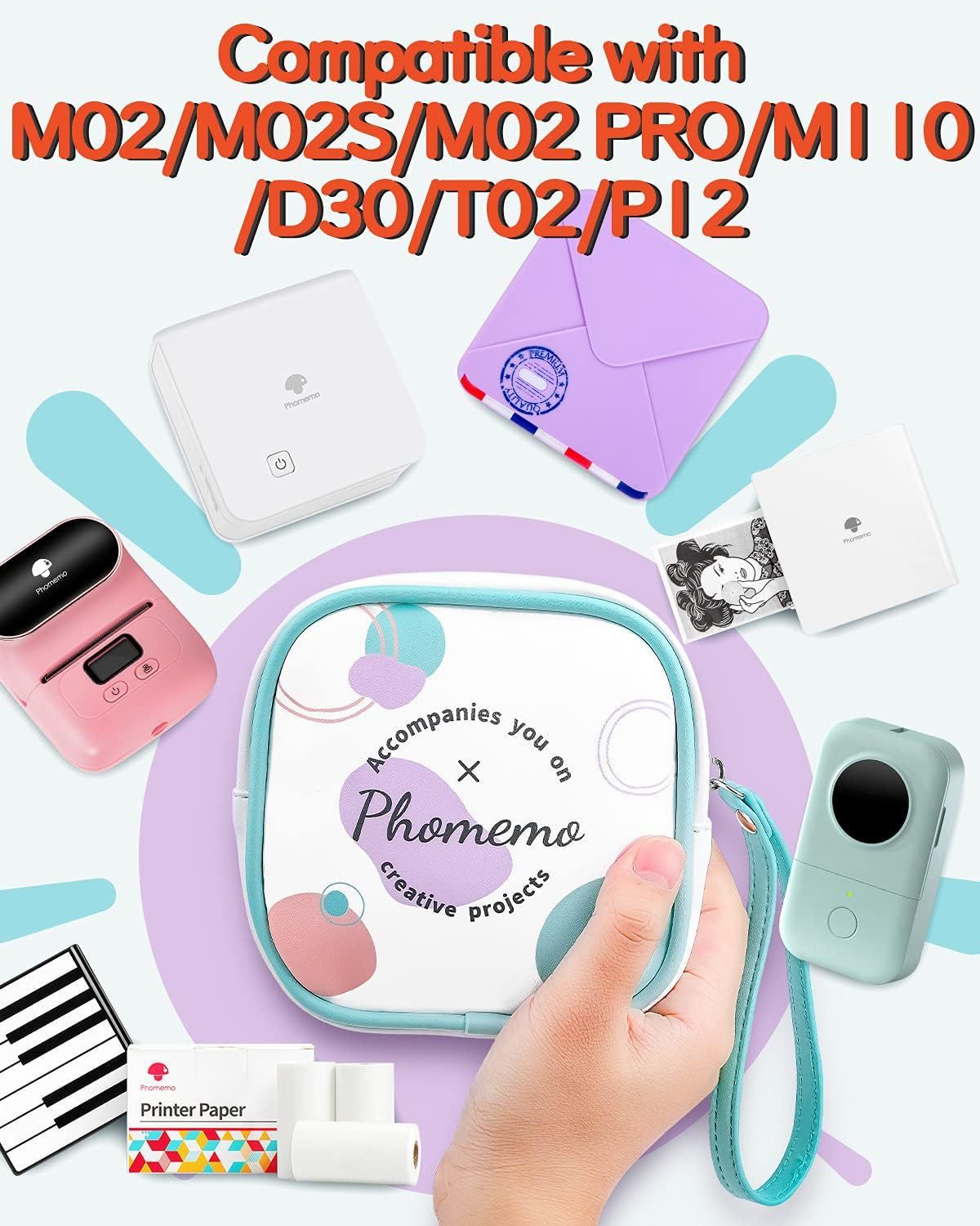 Mini Photo Portable Printer Silicone Case a6f38eaa aeff 4a9d 94fb 0d0effb967be