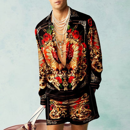Loose Shirt Casual Men's Shorts Long Sleeve Suit a6f751ad 8f78 4fca bf76 aa982ed9ee2b b26e686f 9b6e 40b6 9cba b5ddff510625