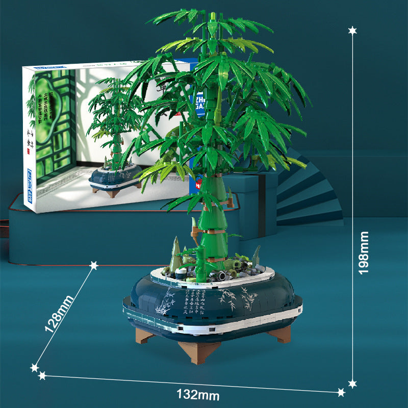 Bamboo Micro-particle Building Blocks Bonsai Decoration a701b027 11e6 40a1 aa7c d9b5e58f0a4b