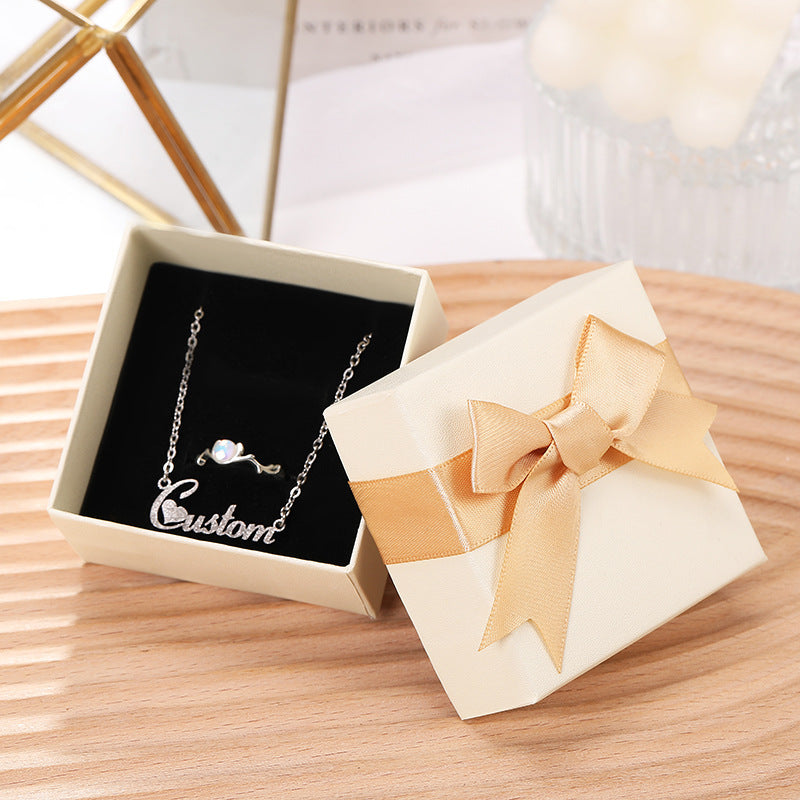 Bow Necklace Earrings Packaging Gift Box a70ed2ed d820 4f6a b84e bef636e66a53
