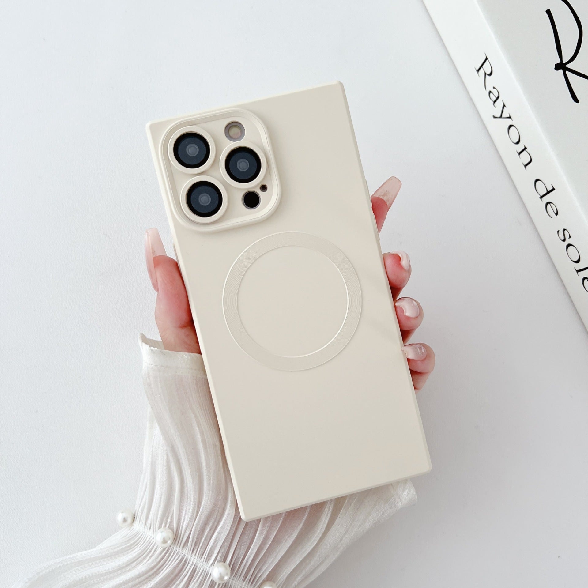 Solid Color Square Magnetic Phone Case a711895c ecf8 4f21 8c55 0c7314f45f57