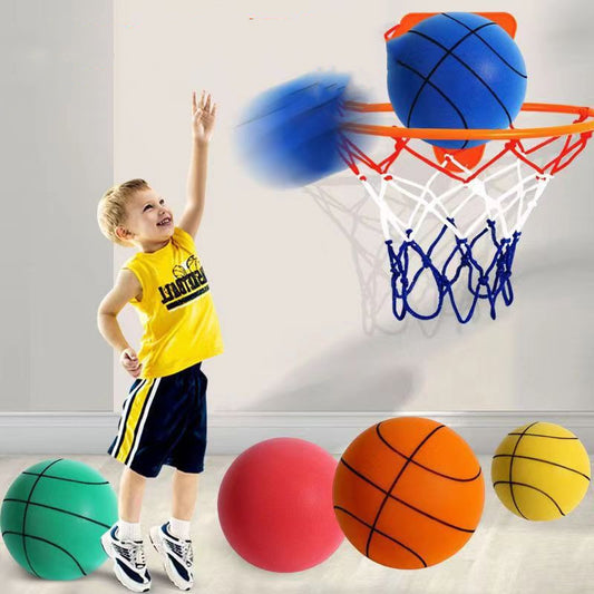 Silent High Density Foam Sports Ball Indoor Mute Basketball Soft Elastic Ball Children Sports Toy Games a71d10fa 9434 4205 b2