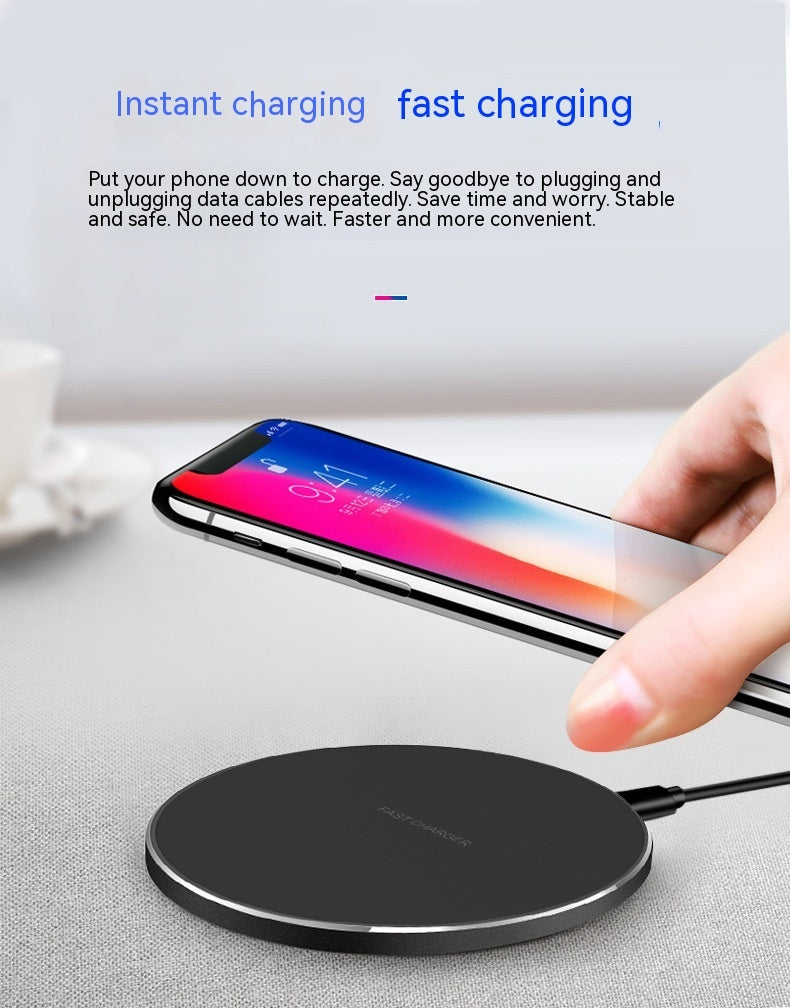 Wireless Phone Charger Disc Aluminum Alloy - 图片 2