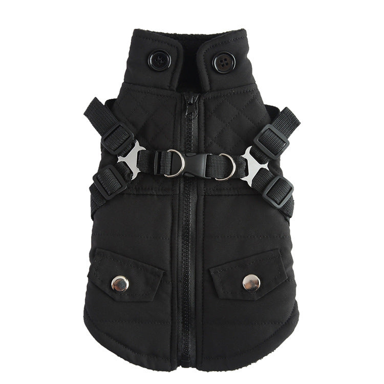 Pet Winter Cotton Dog Clothes Zipper Jacket Dog Supplies a7450bad bc27 4d9b ba1a 6a9cc29c14dc