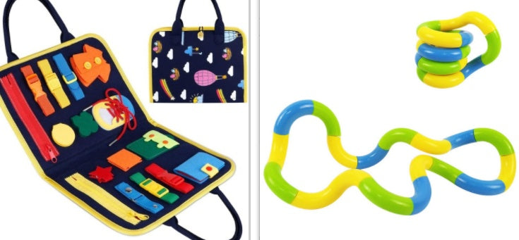 New Busy Book Children's Busy Board Dressing And Buttoning Learning Baby Early Education Preschool Sensory Learning Toy a7535