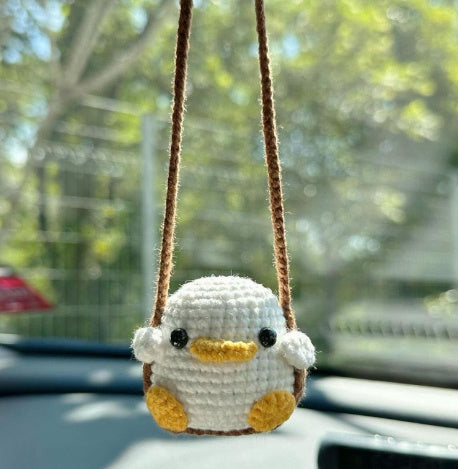Handmade Knitted Flower Car Accessories Rearview Mirror a75c7ae4 8a8c 433e 8285 569398baaab3