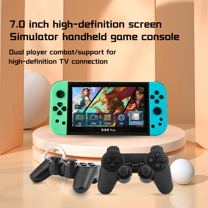 X80PRO 7-inch Large Screen Arcade Double Fight GBA Nostalgic Adult And Children Game Machine a760278f 144c 4ac8 a410 a8db0c2d