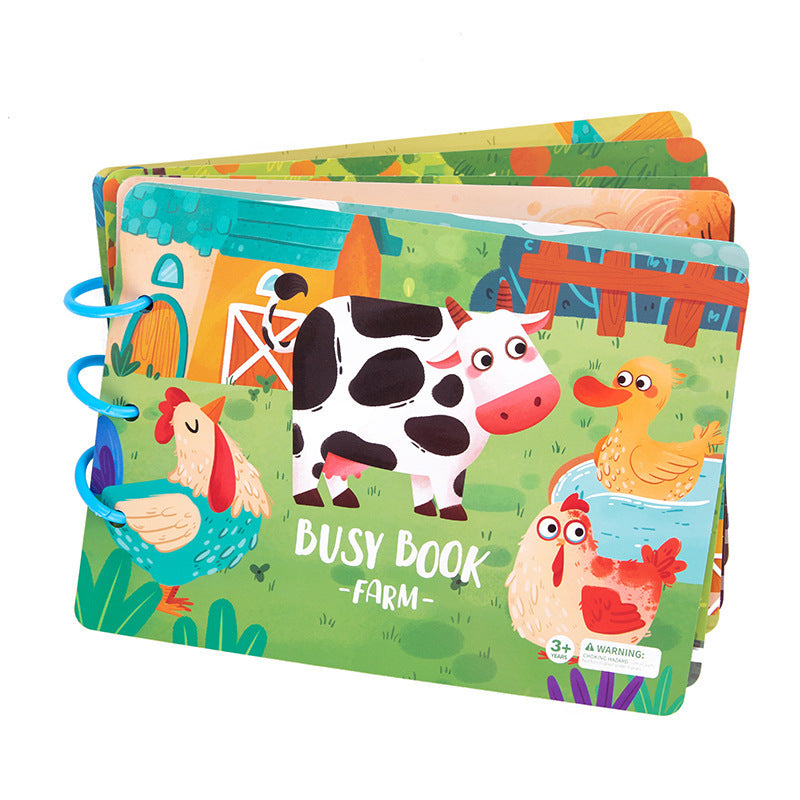 Children's Enlightenment Animal Sticker Book Puzzle Educational Toys Baby Montessori Early Education a76bfa0a cfba 4c8e 847a 