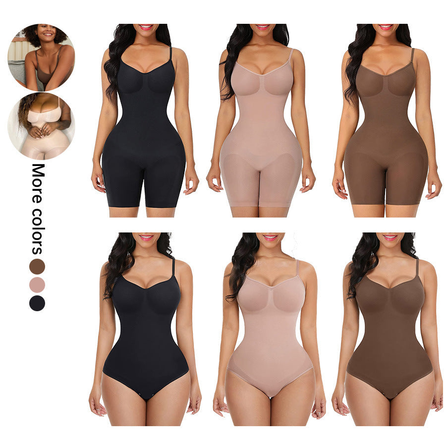 Plus Size Women's Skinny Hip Raise Belly Contracting And Waist Slimming Stretch Sling One Piece Underwear a774597b 504d 4676 