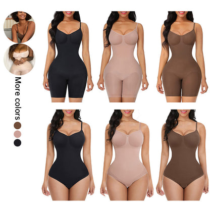 Plus Size Women's Skinny Hip Raise Belly Contracting And Waist Slimming Stretch Sling One Piece Underwear a774597b 504d 4676 