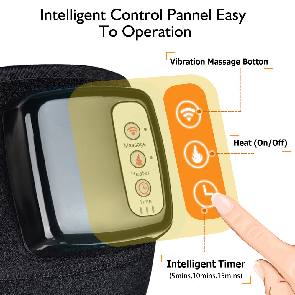 Electric Infrared Heating Knee Massager Wrap Elbow Joint Support Vibration Therapy Physiotherapy Machine Pain Relief Massagea