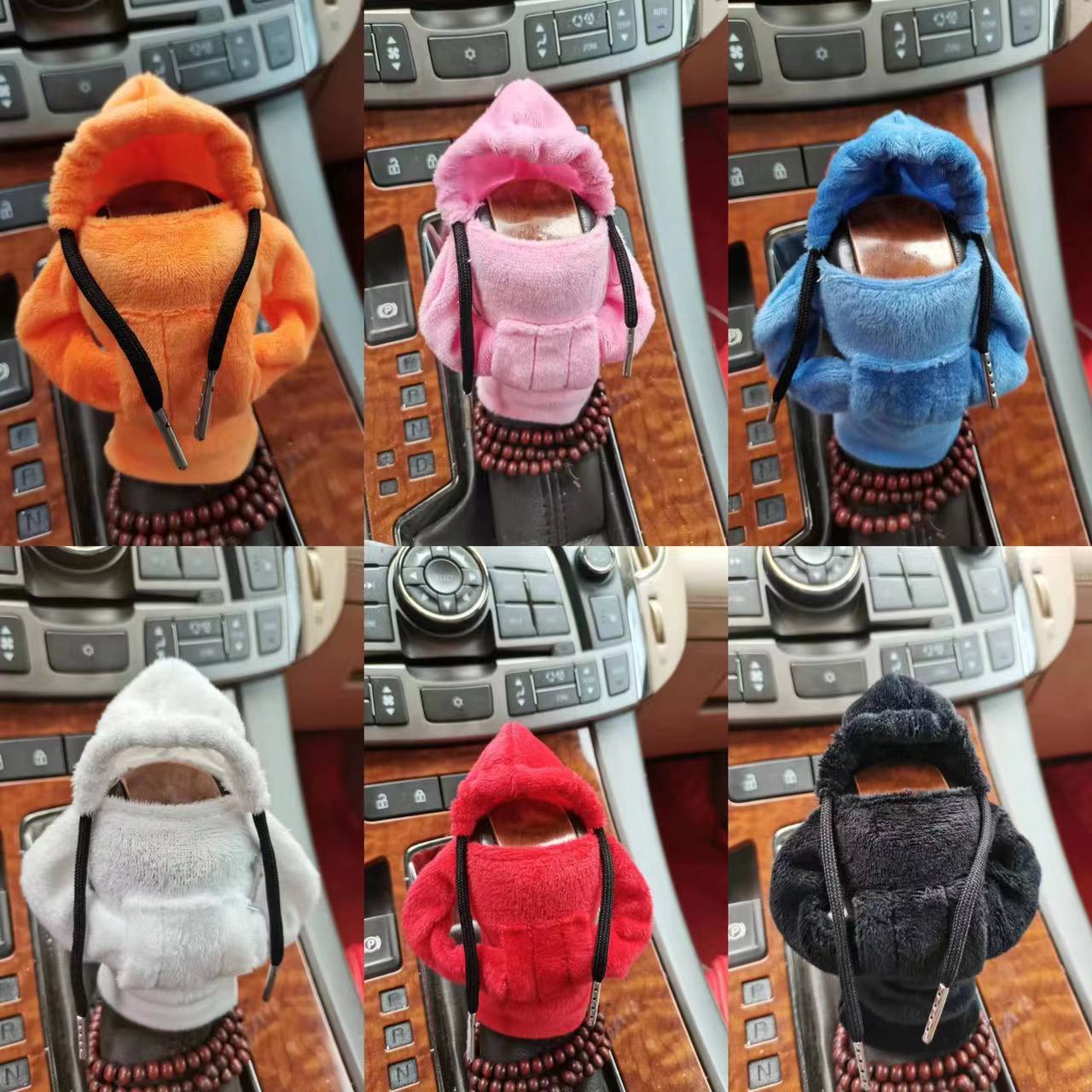 Velvet Car Gear Handle Sleeve Handle Decorative Knob Hoodie Handbrake Cover Hoodie a788455d cfff 4506 8bd6 228c03050af8