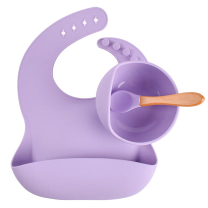 Children's Silicone Suction Cup Bowl Bib Spoon Cutlery 3 Piece Set a78eaf7c ac87 4e8c 9124 d41c2f2d9b0d
