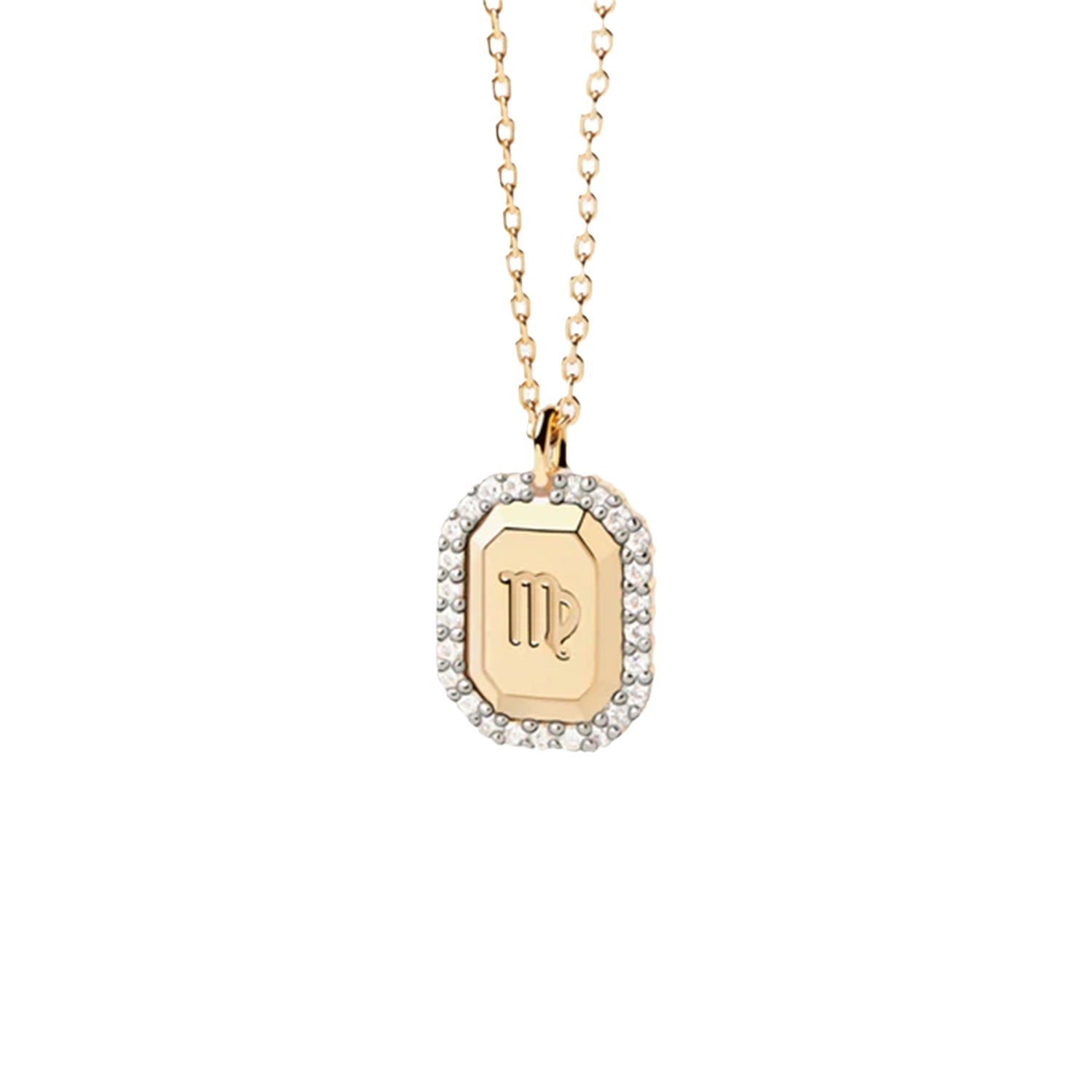 S925 Sterling Silver Twelve Constellation White Zircon Ladies' Pendant Necklace a78f0625 941a 4faa 9428 8f80d28d5ba0