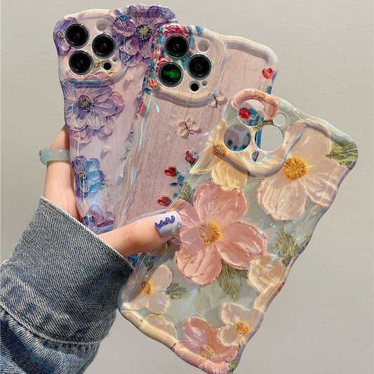 Advanced Art Oil Painting Flower Phone Case a798b405 af06 4b77 9c7b 732400374156