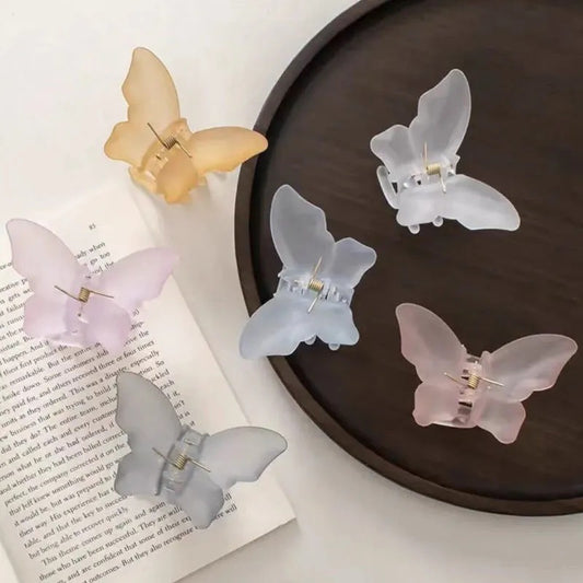 Korean Super Fairy Butterfly Hairpin Frosted Shark Headgear a7997c9d e041 4763 9e82 d04ff17d39cf