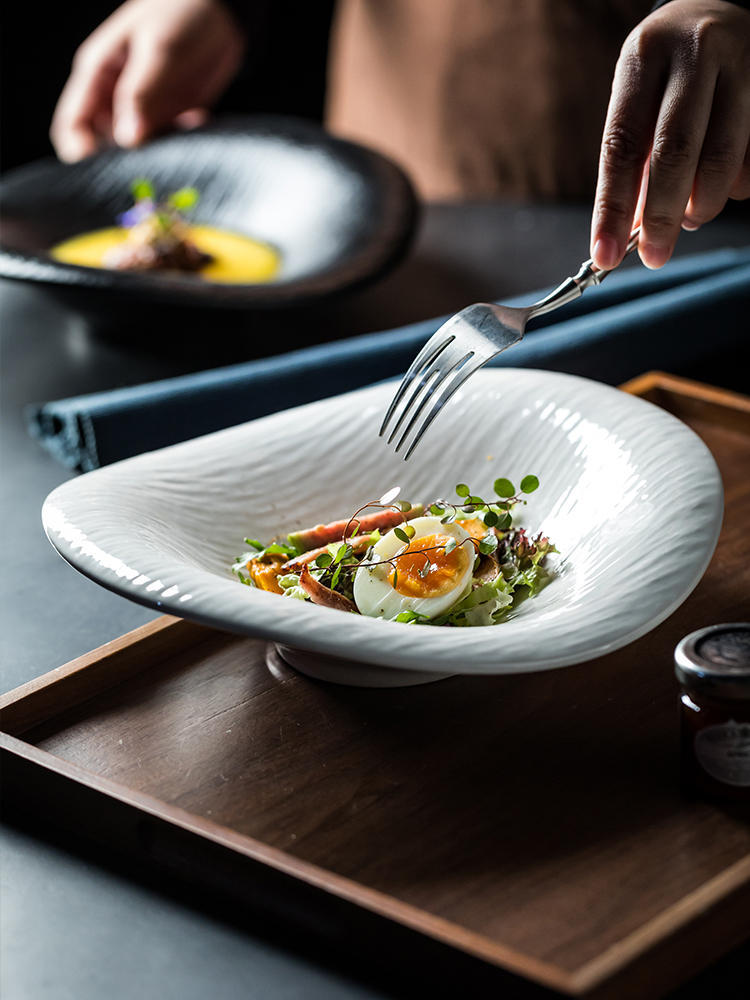High-grade Creative Strange Shape Light Luxury Ceramic Bowl a7a20736 7b17 4ab2 9082 5df31cfe0b2d