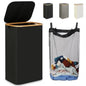 Oxford Cloth Dirty Clothes Folding Dirty Clothes Basket Dustproof With Cover Storage Basket