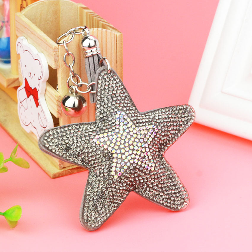 Creative Pentagram Tassel Crystal Key Chain a7dae103 80bc 4459 86e8 5977a40fa4f2