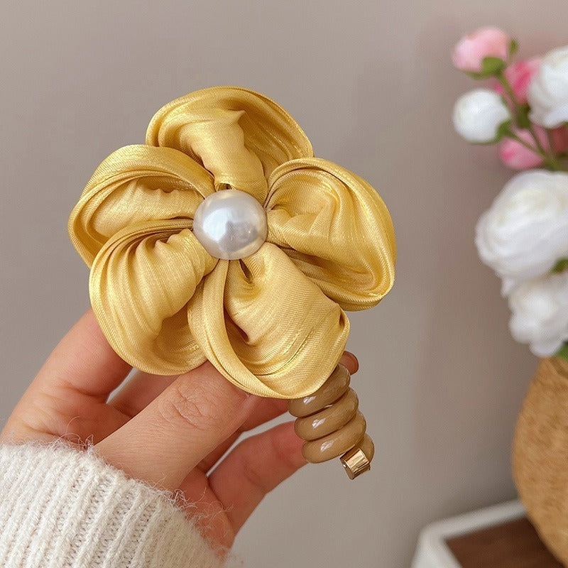 Telephone Wire Hair Ties Hair Rope Hair-binding High Elasticity Not Tight Hair a7e371d3 046d 4bdb bd87 bf3b8d2d0b29