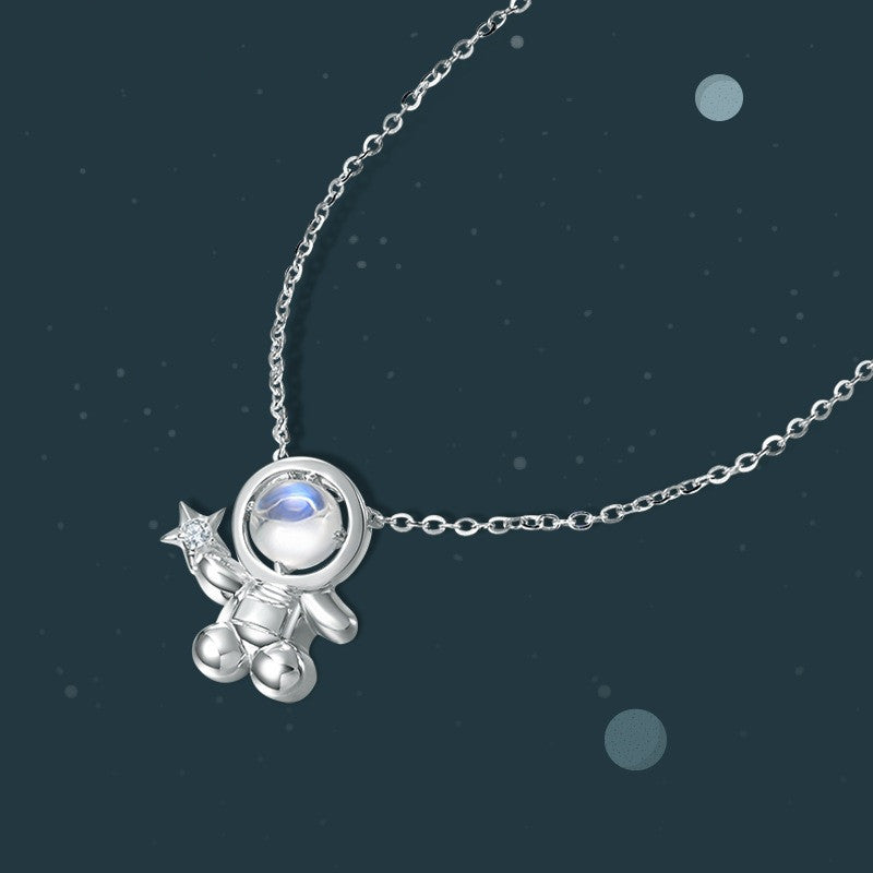 Sterling Silver Necklace Spaceman Pendant a7f40f91 5e28 4661 be7b c64bea98ed76